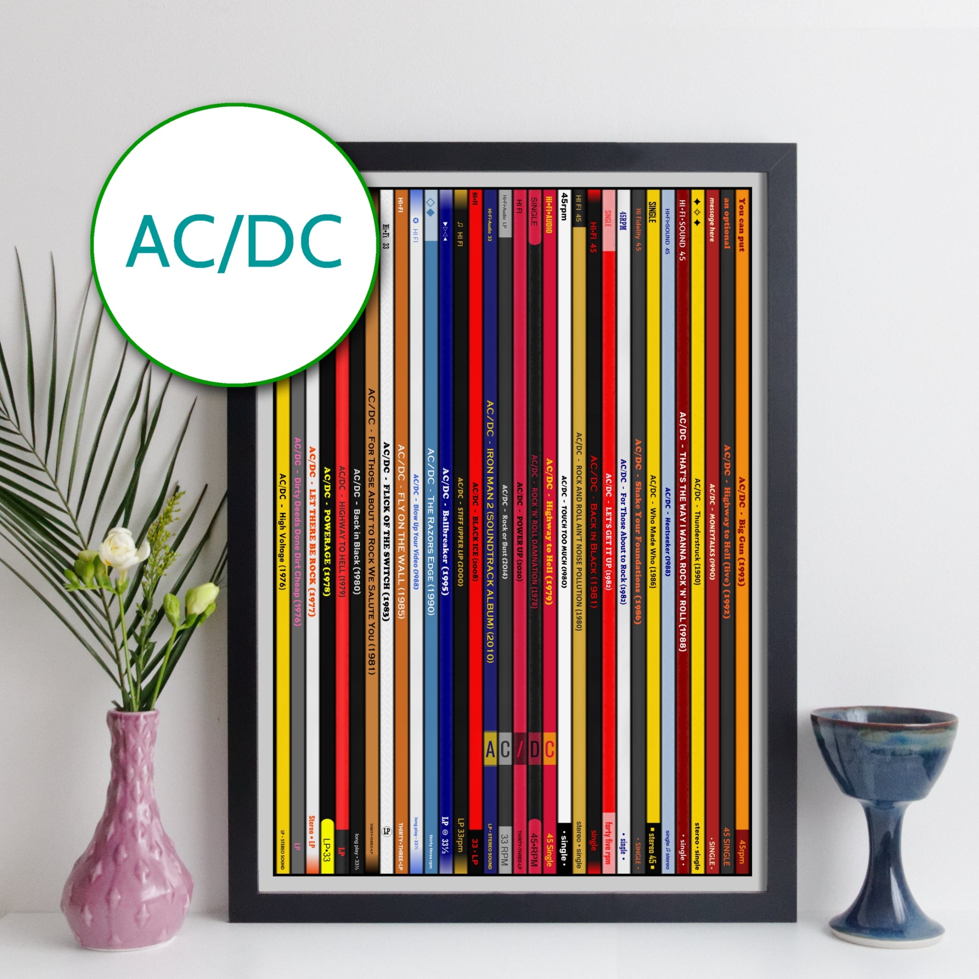 AC/DC Discography Print