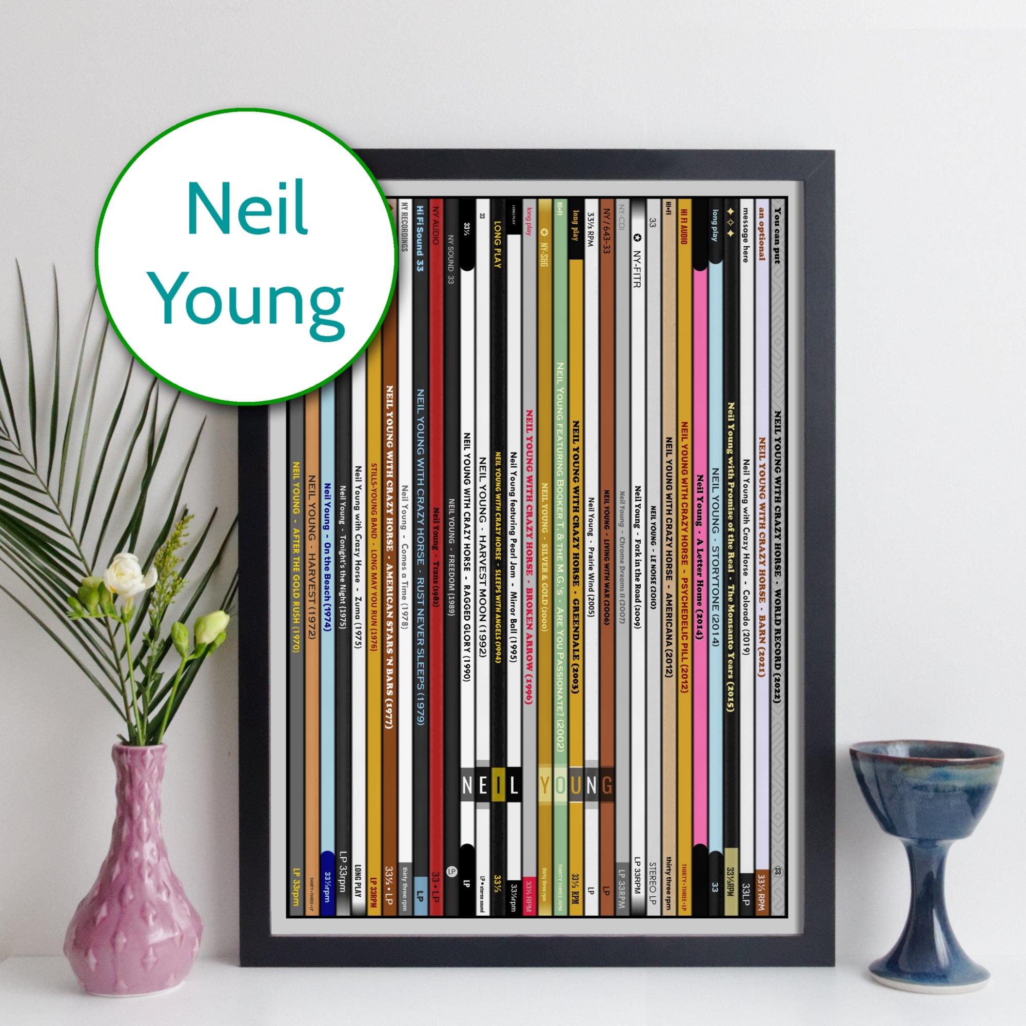 Neil Young Discography Print