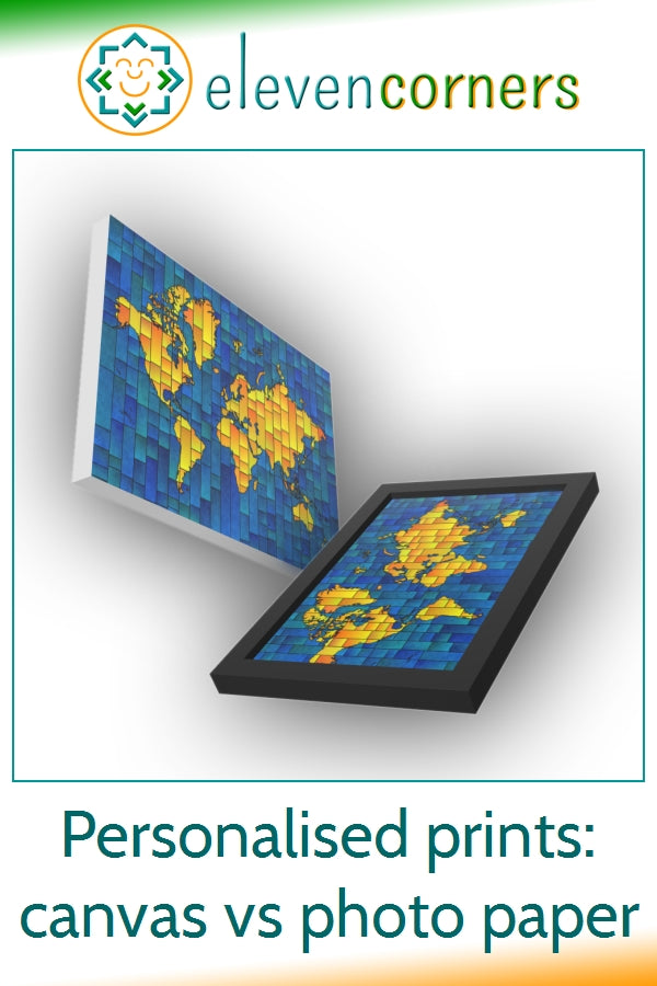 canvas versus photo paper for personalised prints