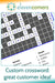 custom crossword puzzle print - crossword for a location - custom idea