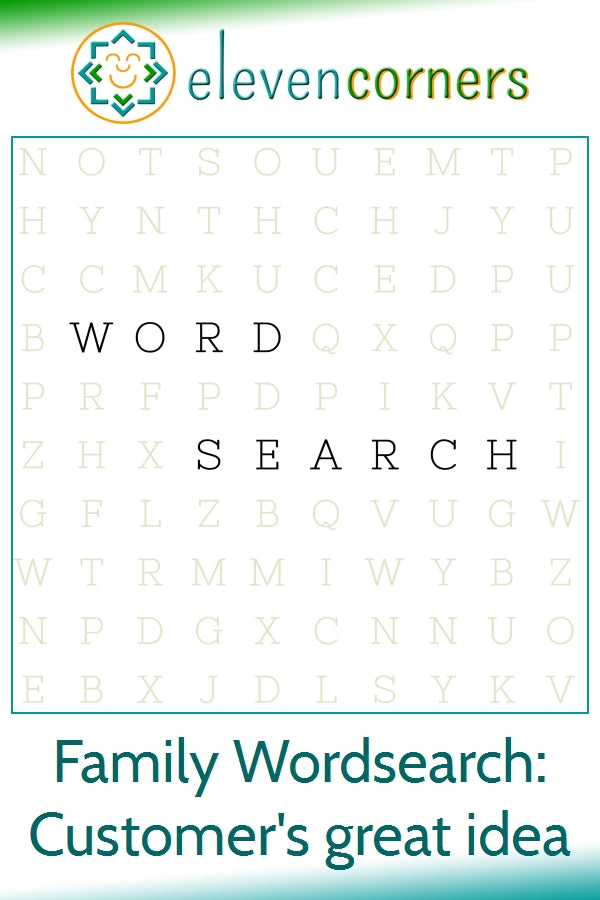 Family Wordsearch Printable PDF - another use!