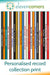personalised record collection print