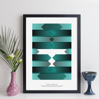 Personalised Favourite Music Album Print - arrow style