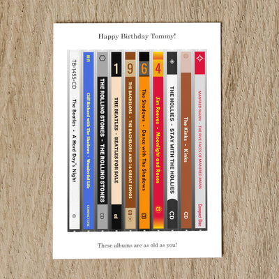 Personalised 1964 Music Birthday Card - Year You Were Born CD