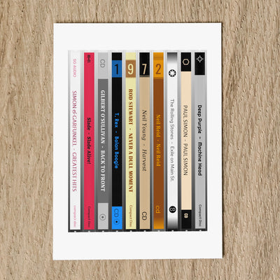 Personalised 1972 Music Birthday Card - Year You Were Born CD