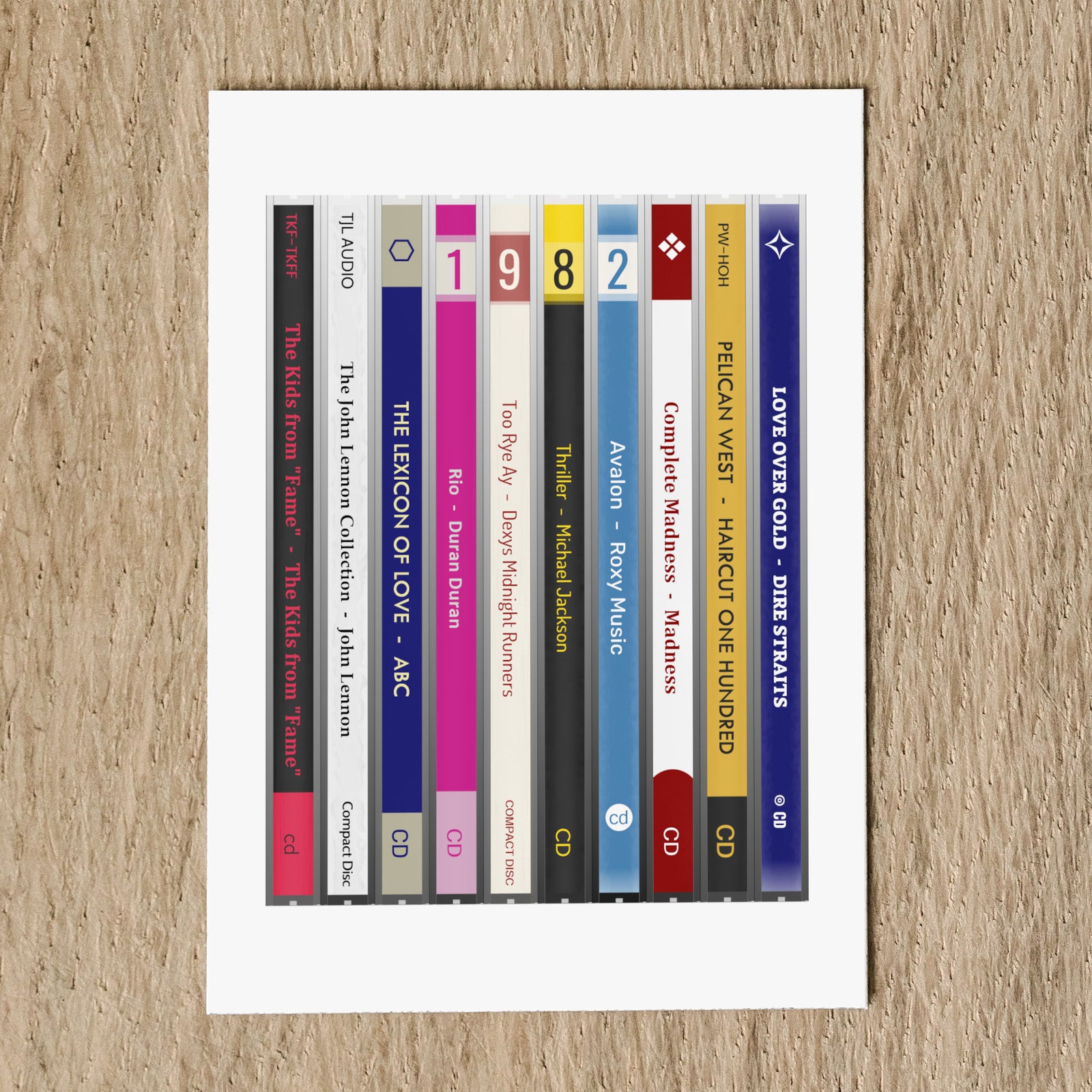 Personalised 1982 Music Birthday Card - Year You Were Born CD