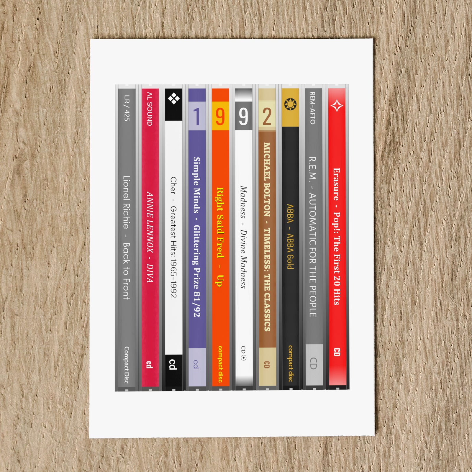 Personalised 1992 Music Birthday Card - Year You Were Born CD