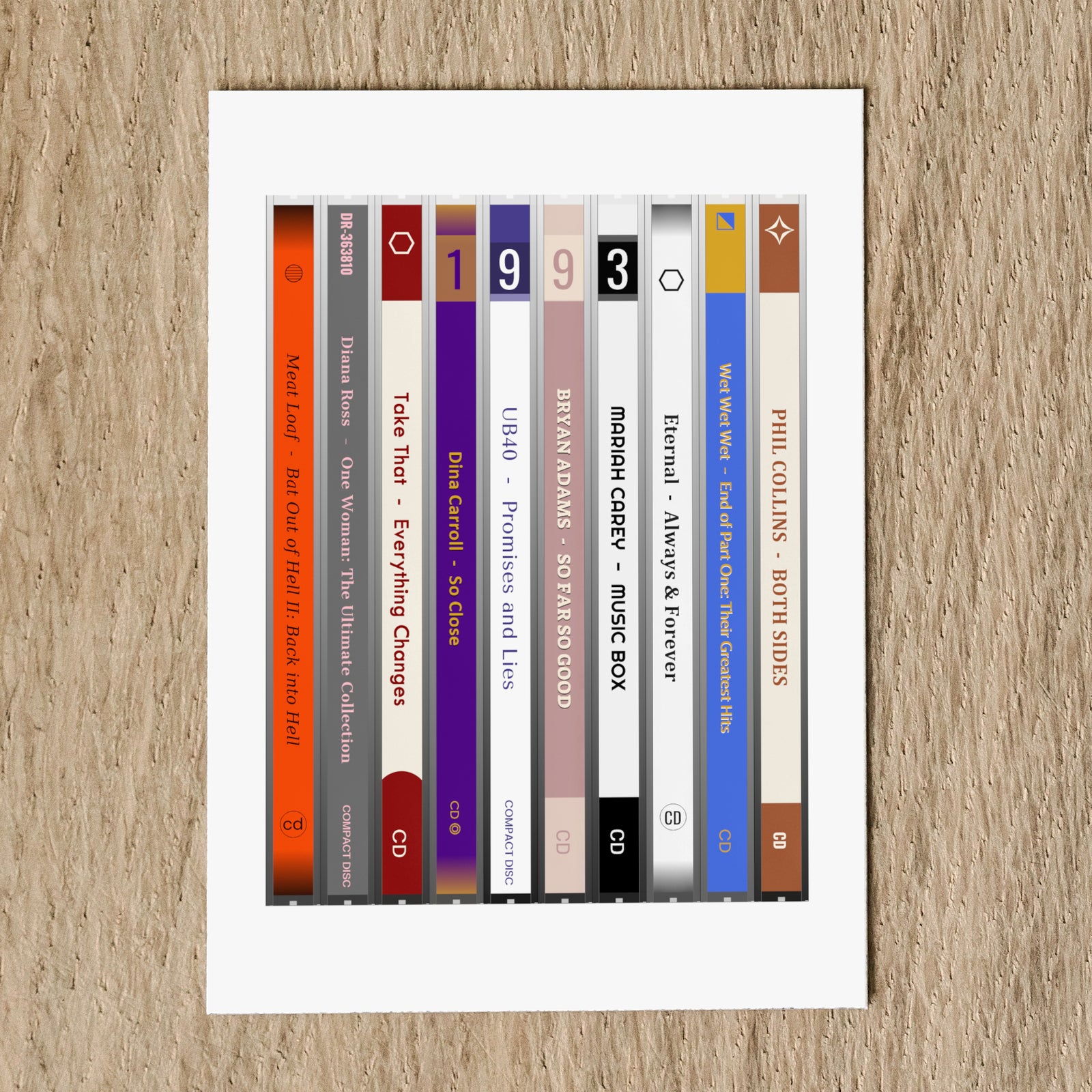 Personalised 1993 Music Birthday Card - Year You Were Born CD