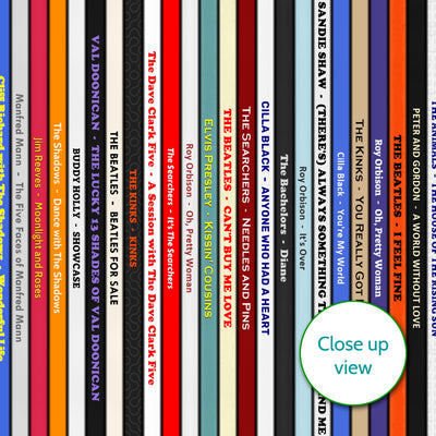 Personalised Music Print - 1964 UK Record Collection Print
