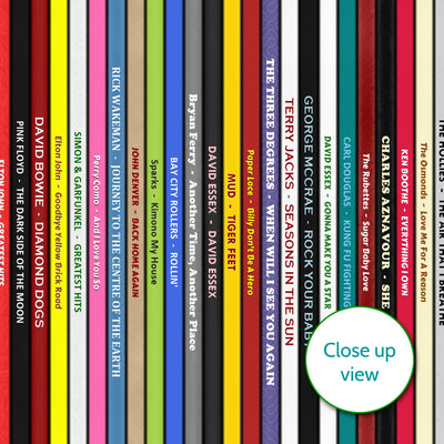 Personalised Music Print - 1974 UK Record Collection Print
