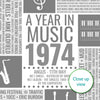 Personalised 1974 Music Facts Print - UK