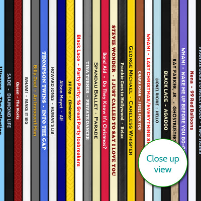 Personalised Music Print - 1984 UK Record Collection Print
