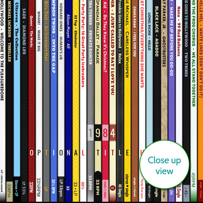 Personalised Music Print - 1984 UK Record Collection Print