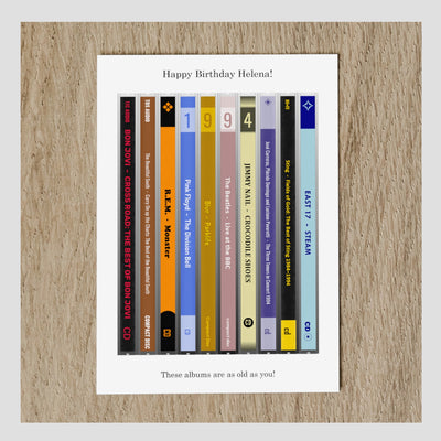 Personalised 1994 Music Birthday Card - Year You Were Born CD