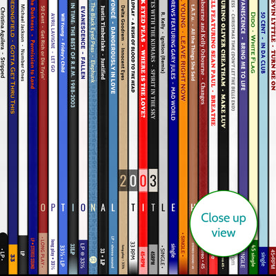 Personalised Music Print - 2003 UK Record Collection Print