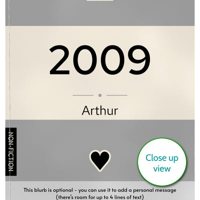 Personalised Vintage Paperback Book Cover Print  - Any Year | Any Year Birthday Gift