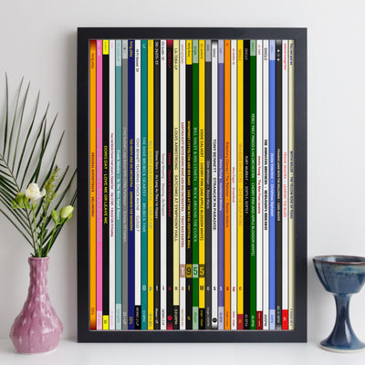 Personalised Music Print - 1955 UK Record Collection Print