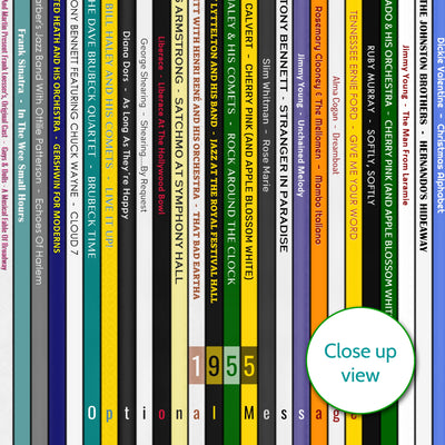 Personalised Music Print - 1955 UK Record Collection Print