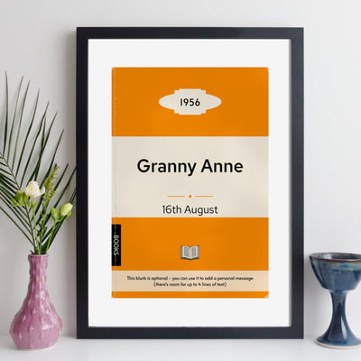 Personalised 1956 Vintage Paperback Book Cover Print | Birthday Gift