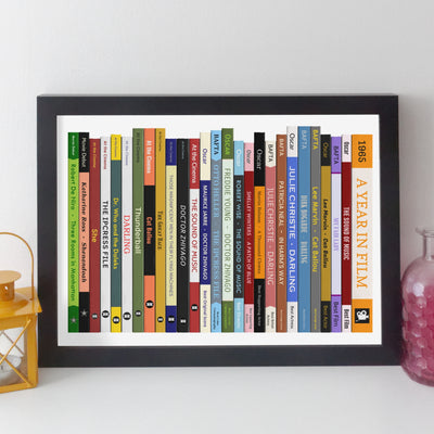 Any Year Movies Print – Personalised Year of Film Gift - Year Poster - Birthday Gift