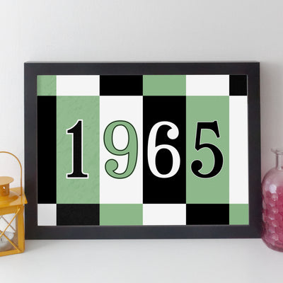 Personalised Year Print – Quirky Personalised Poster | Birth Year Print | Birthday Gift for Him or Her