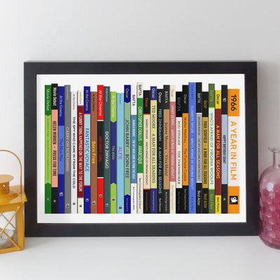 1966 Movies Print – Personalised Year of Film Gift - Year Poster -  Birthday Gift