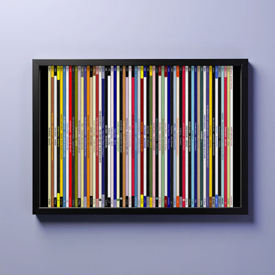 60th Birthday Gift – Every number one music album on your birthday print - Personalised 1966 print