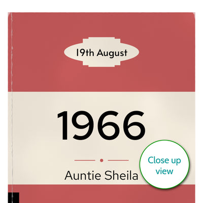 Personalised 1966 Vintage Paperback Book Cover Print | Birthday Gift