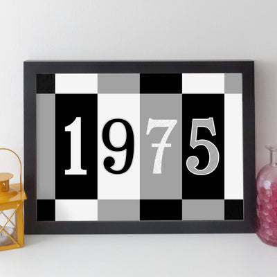 Personalised Year Print – Quirky Personalised Poster | Birth Year Print | Birthday Gift for Him or Her