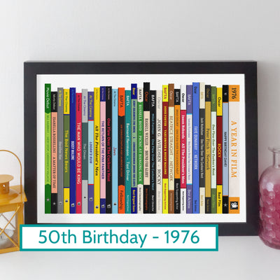 1976 Movies Print – Personalised Year of Film Gift - Year Poster - Birthday Gift