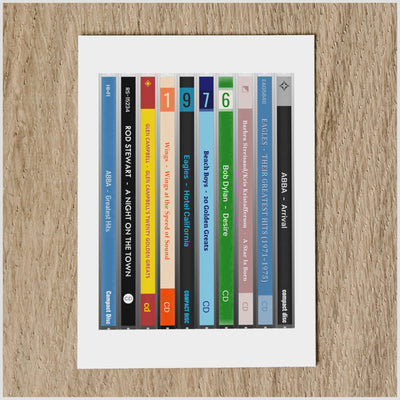 Personalised 1976 Music Birthday Card - Year You Were Born CD