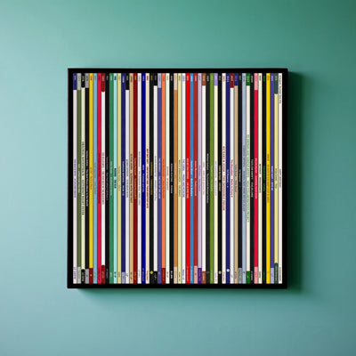 50th Birthday Gift – Every number one music album on your birthday print - Personalised 1976 print