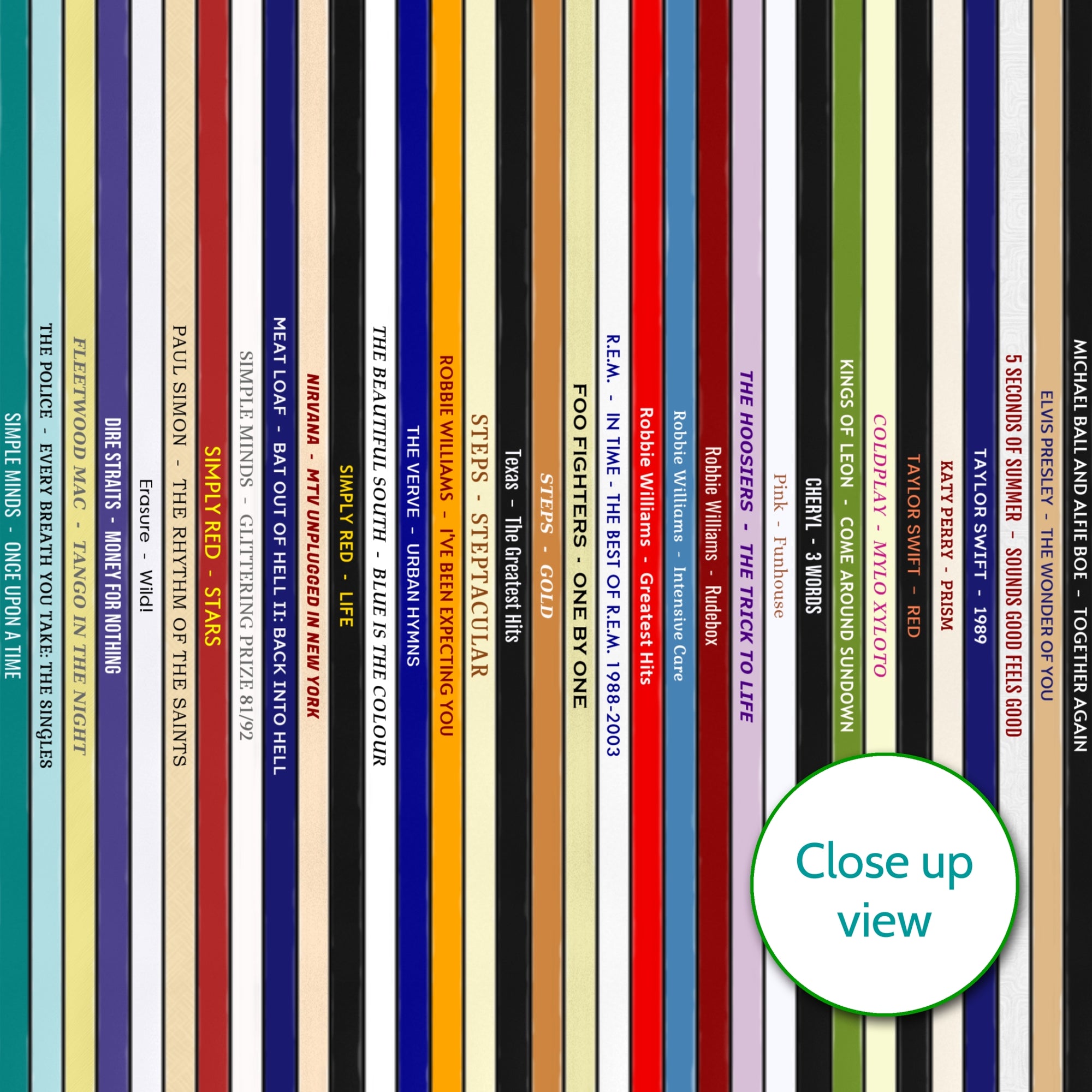 50th Birthday Gift – Every number one music album on your birthday print - Personalised 1976 print