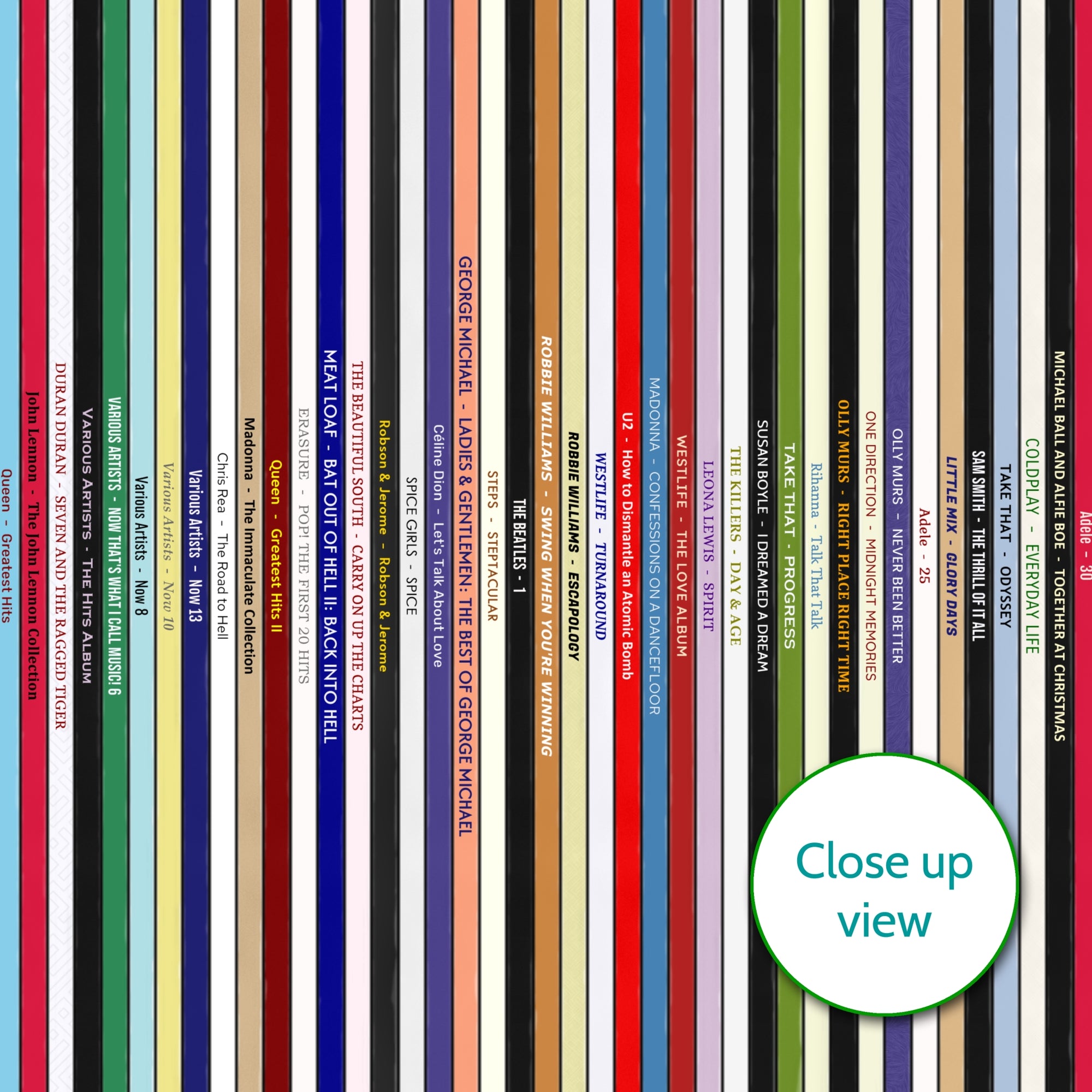 50th Birthday Gift – Every number one music album on your birthday print - Personalised 1976 print