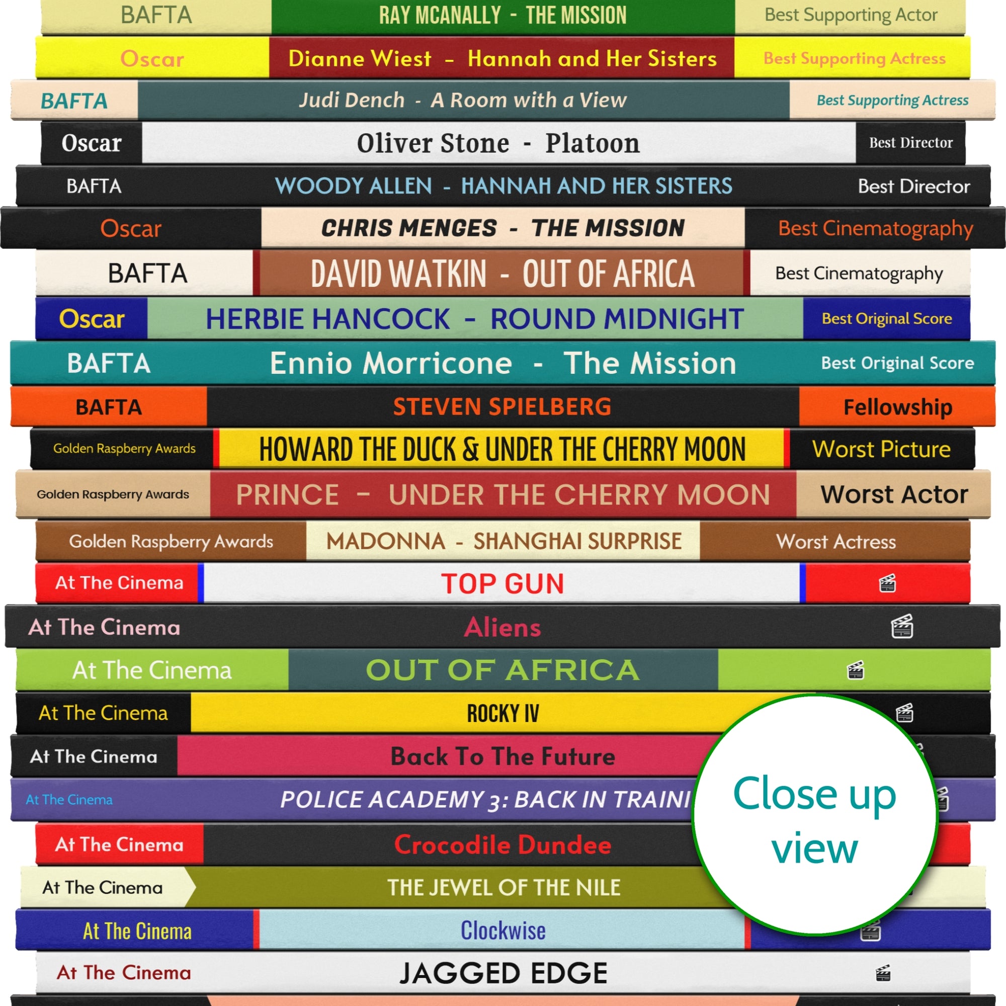 1986 Movies Print – Personalised Year of Film Gift - Year Poster - Birthday Gift