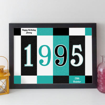 Personalised Year Print – Quirky Personalised Poster | Birth Year Print | Birthday Gift for Him or Her