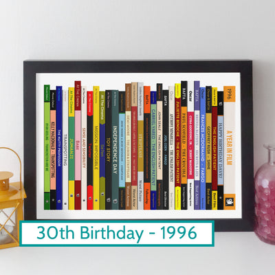 1996 Movies Print – Personalised Year of Film Gift - Year Poster - Birthday Gift