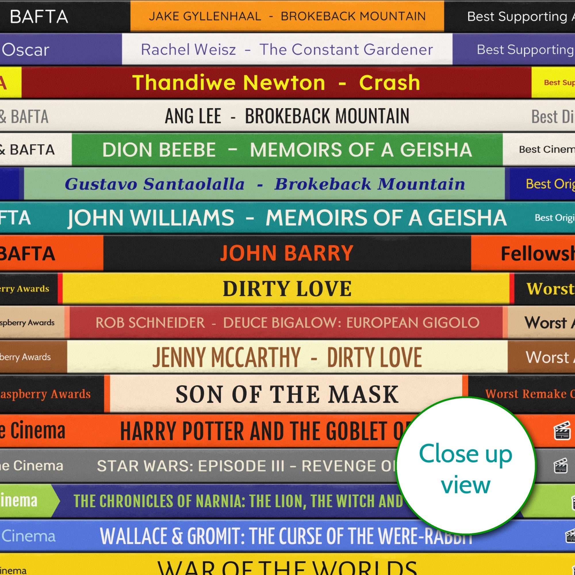 2005 Movies Print – Personalised Year of Film Gift - Year Poster - Birthday Gift