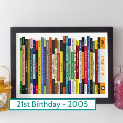 2005 Movies Print – Personalised Year of Film Gift - Year Poster - Birthday Gift