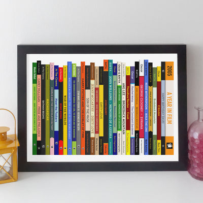 2005 Movies Print – Personalised Year of Film Gift - Year Poster - Birthday Gift