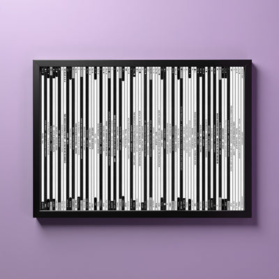 21st Birthday Gift – Popular Songs Of 2005- Music Print Personalised