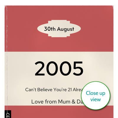 Personalised 2005 Vintage Paperback Book Cover Print | Birthday Gift