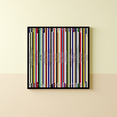 50th Birthday Gift – Every number one music album on your birthday print - Personalised 1976 print