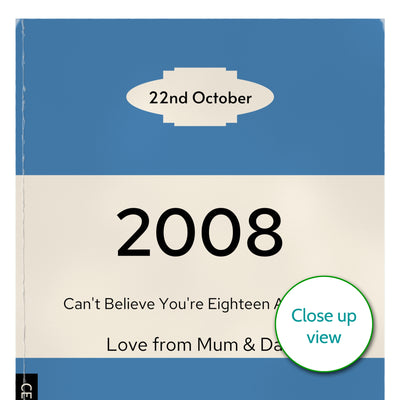 Personalised 2008 Vintage Paperback Book Cover Print | Birthday Gift