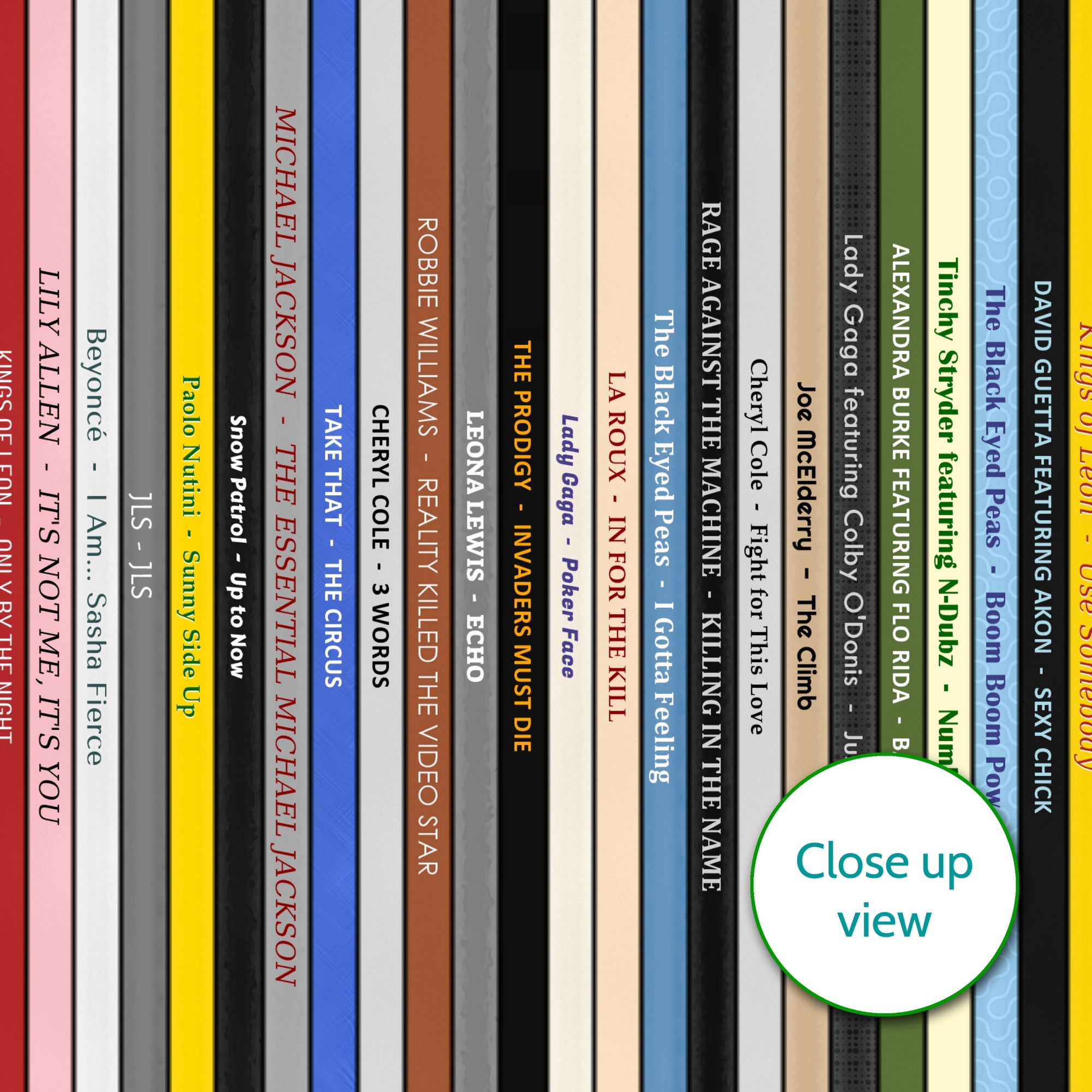 Personalised Music Print - 2009 UK Record Collection Print