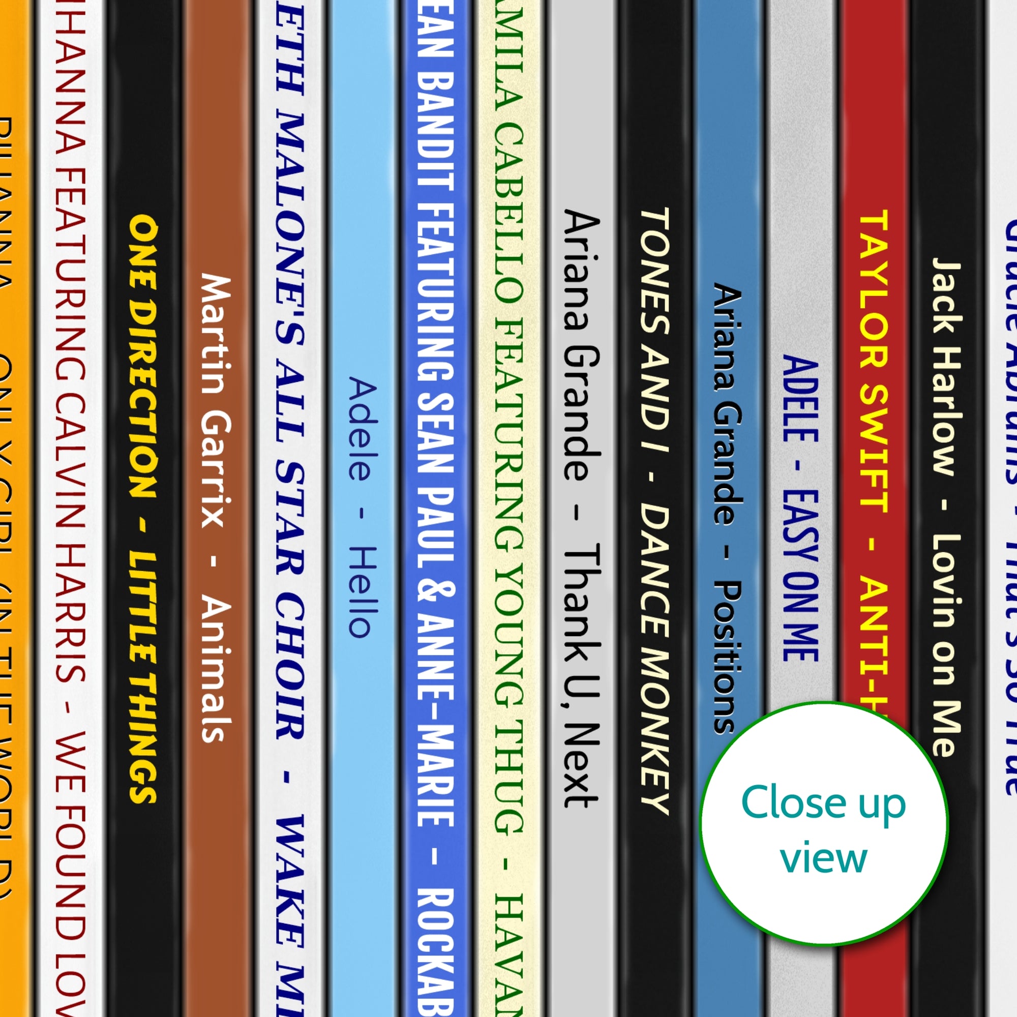 16th Birthday Music Print – Every number one song on your birthday since you were born - Personalised gift