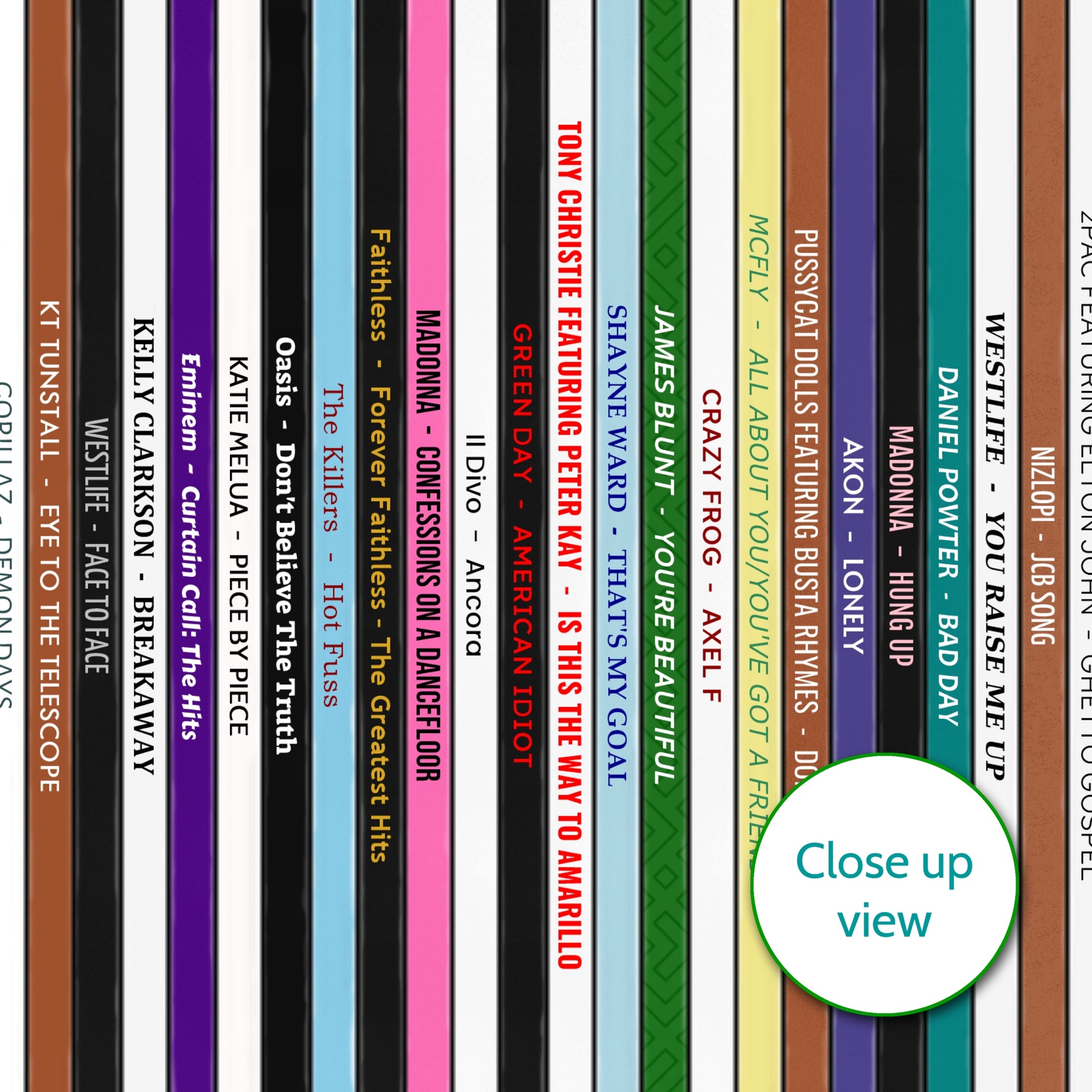 Personalised Music Print - 2005 UK Record Collection Print