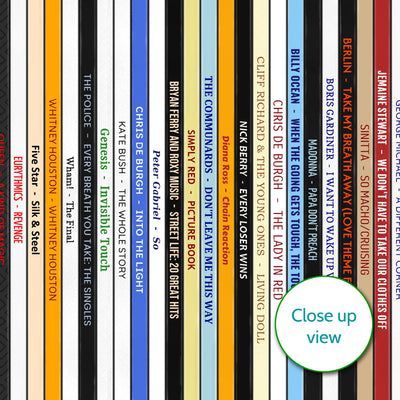 Personalised Music Print - 1986 UK Record Collection Print