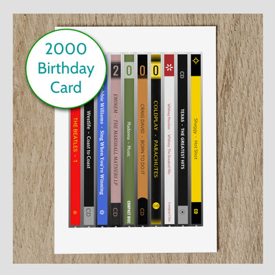 Personalised 2000 Music Birthday Card - Year You Were Born CD