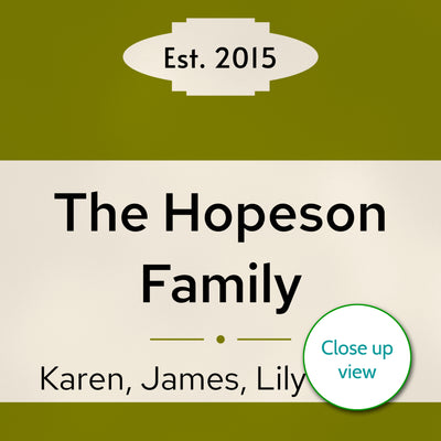 Personalised Family Vintage Paperback Book Cover Print